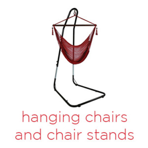 hanging hammock chairs and vertical c stands