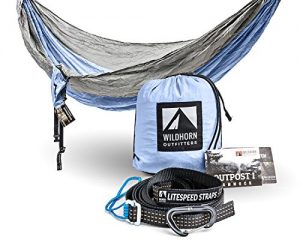Wildhorn Outpost Portable Camping Hammock - Single or Double - 11 Feet Long - 400 lb Weight Capacity - Various Colors Available