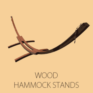 Wooden hammock stands